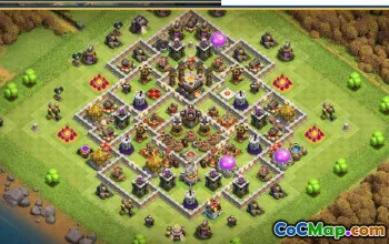 CoC Town Hall 11 Base Layouts & War Maps | Copy & Download #27786