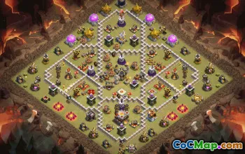 CoC Town Hall 11 Base Layouts & War Maps | Home & Hybrid Bases #28339