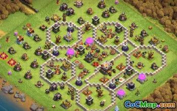 COC Town Hall 11 Baslayouter: War, Trophy & Hybrid Maps #14357