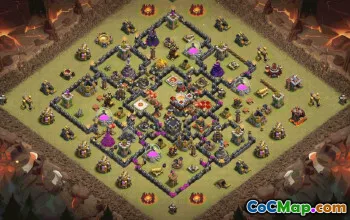 CoC Town Hall 11 Base Layouts With Copy Link | War & Trophy Bases #30861