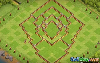 Tòa thị chính Coc 11: Bố cục căn cứ tại nhà, nông nghiệp và cúp #13092