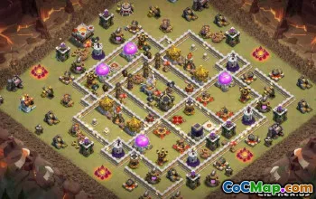 Municipio COC 11 Layout: War, Farming & Home Base Maps #13906