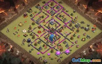 CoC Town Hall 12 Base Layouts and Maps | Trophy & War Bases #31694