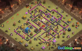 CoC Town Hall 12 Base Layouts & Copy Links | War & Trophy Maps #31329