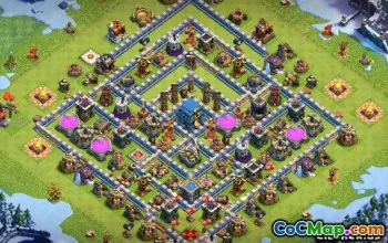 COC市政厅12基本布局：农业，奖杯和链接＃11270