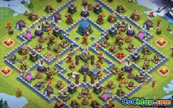 COC市政厅12基本布局：农业和奖杯地图＃11761