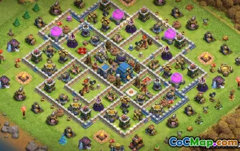 Coc Town Hall 12 Base Layouts: Farming and Trofee Maps #14394