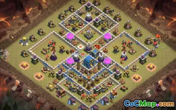 Coc Town Hall 12 Base Layouts: Farming and Trofee Maps #14810