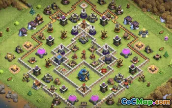 Coc Town Hall 12 Base Layouts: Farming and Trofee Maps #14985