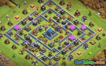 COC Town Hall 12 Baslayouter: Jordbruk och trofékartor #15546