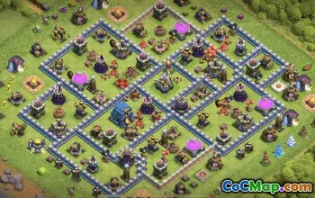 CoC Town Hall 12 Base Layouts: Farming & Trophy Maps #17275
