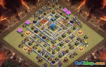 CoC Town Hall 12 Base Layouts: Farming & Trophy Maps #17525