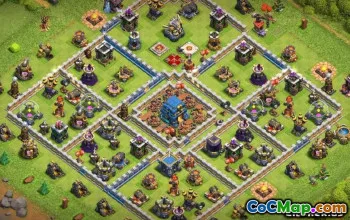 COC市政厅12基本布局：农业和奖杯地图＃9643