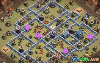 CoC Town Hall 12 Base Layouts: Farming, War & Trophy Maps #16456