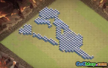 COC市政厅12个基本布局和有趣的地图 - 立即复制！ ＃9876