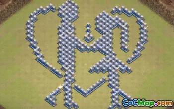 COC市政厅12基本布局：有趣与进度地图＃9880