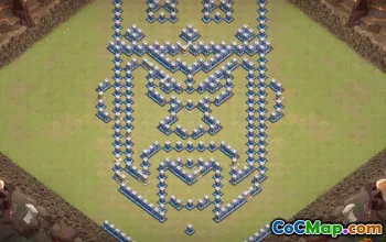 COC市政厅12基本布局：有趣与进度地图＃9882