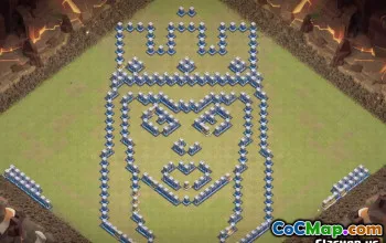 COC市政厅12基本布局：有趣与进度地图＃9885