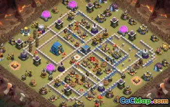 Coc Town Hall 12 Układy podstawowe: dom, trofeum i mapy wojenne #14789