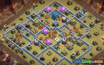 Coc Town Hall 12 Układy podstawowe: dom, trofeum i mapy wojenne #14823