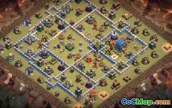CoC Town Hall 12 Base Layouts: Home, Trophy & War Maps #15222