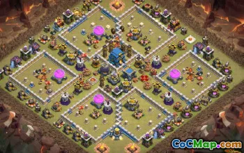 Coc Town Hall 12 Base Layouts: Home, War & Farming Maps #14517