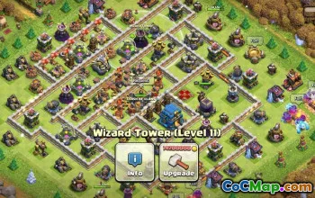 Coc Town Hall 12 Układy podstawowe - Mapy domu i wojny #15302