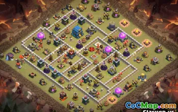 Coc Town Hall 12 Układy podstawowe: Mapy domu, wojny i trofeum #14213