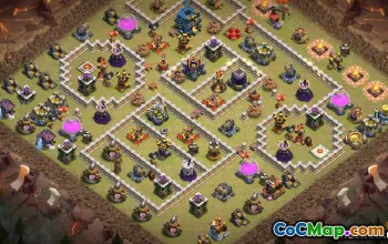 Coc Town Hall 12 Układy podstawowe: Mapy domu, wojny i trofeum #14334