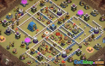 Coc Town Hall 12 Układy podstawowe: Mapy domu, wojny i trofeum #14648