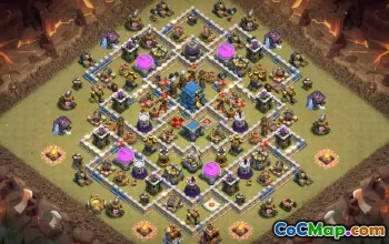 Coc Town Hall 12 Układy podstawowe: Mapy domu, wojny i trofeum #14809