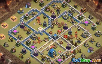 Coc Town Hall 12 Układy podstawowe: Mapy domu, wojny i trofeum #14818