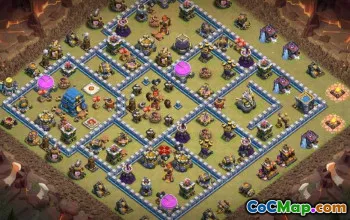 CoC Town Hall 12 Base Layouts - Home, War & Trophy Maps #15706
