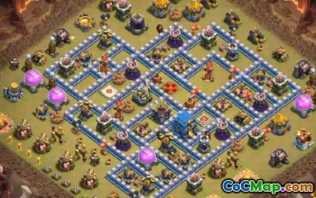 Coc Town Hall 12 Układy podstawowe: dom, wojna, mapy trofeów #16129