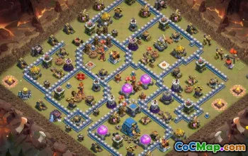 CoC Town Hall 12 układów bazowych: mapy domów, wojen i trofeów #16438
