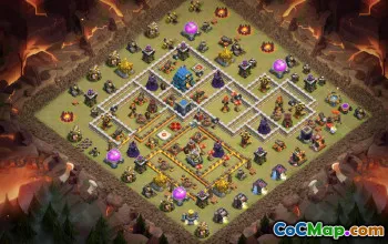 CoC Town Hall 12 Base Layouts: Home, War & Trophy Maps #17229