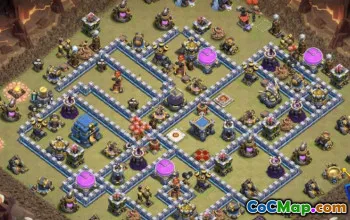 CoC Town Hall 12 Base Layouts: Home, War & Trophy Maps #17333