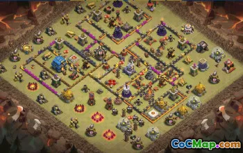 CoC Town Hall 12 Base Layouts | Home, War & Trophy Maps #31407