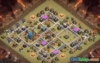 Coc Town Hall 12 Base Layouts: Home, War, Trofee & More #14740