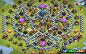 Coc Town Hall 12 Basislayouts: Hybrid-, Landwirtschafts- und Trophäenkarten #13285
