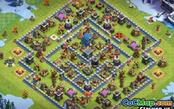 COC市政厅12基本布局：所有需求的链接和设计＃11190