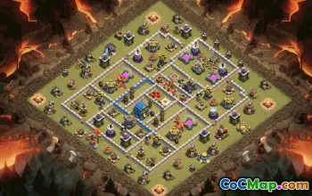 CoC Town Hall 12 Base Layouts & Link - War, Farming, Trophy #30017