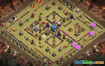 CoC Town Hall 12 Base Layouts & Link | War, Trophy, Home Village #31616