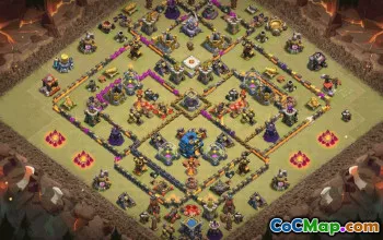 CoC Town Hall 12 Base Layouts & Link | War, Trophy, Home Village #33961