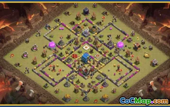 CoC Town Hall 12 Base Layouts & Links | Trophy & War Village #30033