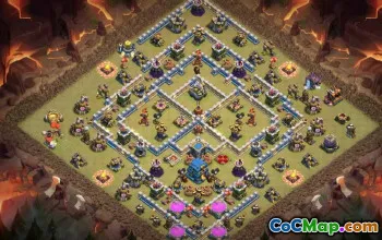 CoC Town Hall 12 Base Layouts & Links | War, Trophy, Home Village #27420