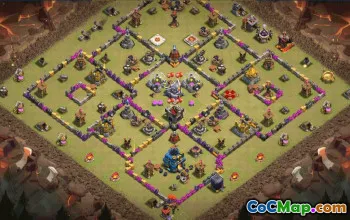 CoC Town Hall 12 Base Layouts & Links | War, Trophy, Home Village #30813