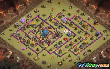 CoC Town Hall 12 Base Layouts & Links | War, Trophy & Home Village #31320