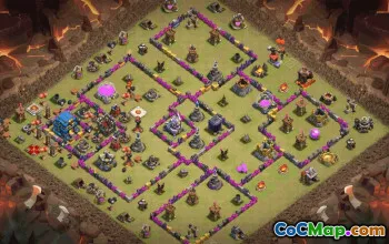 CoC Town Hall 12 Base Layouts & Links - War, Trophy, Home Village #31756