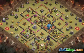 CoC Town Hall 12 Base Layouts & Links | War, Trophy, Home Village #31833
